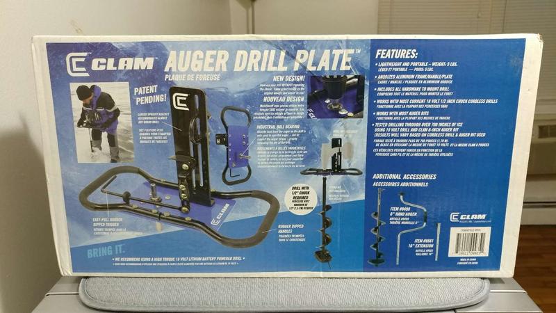 clam auger plate