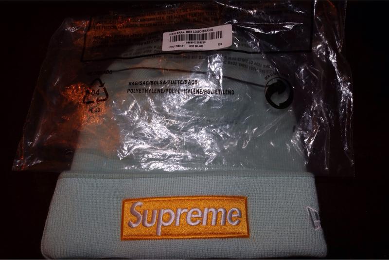 supreme beanie ice blue