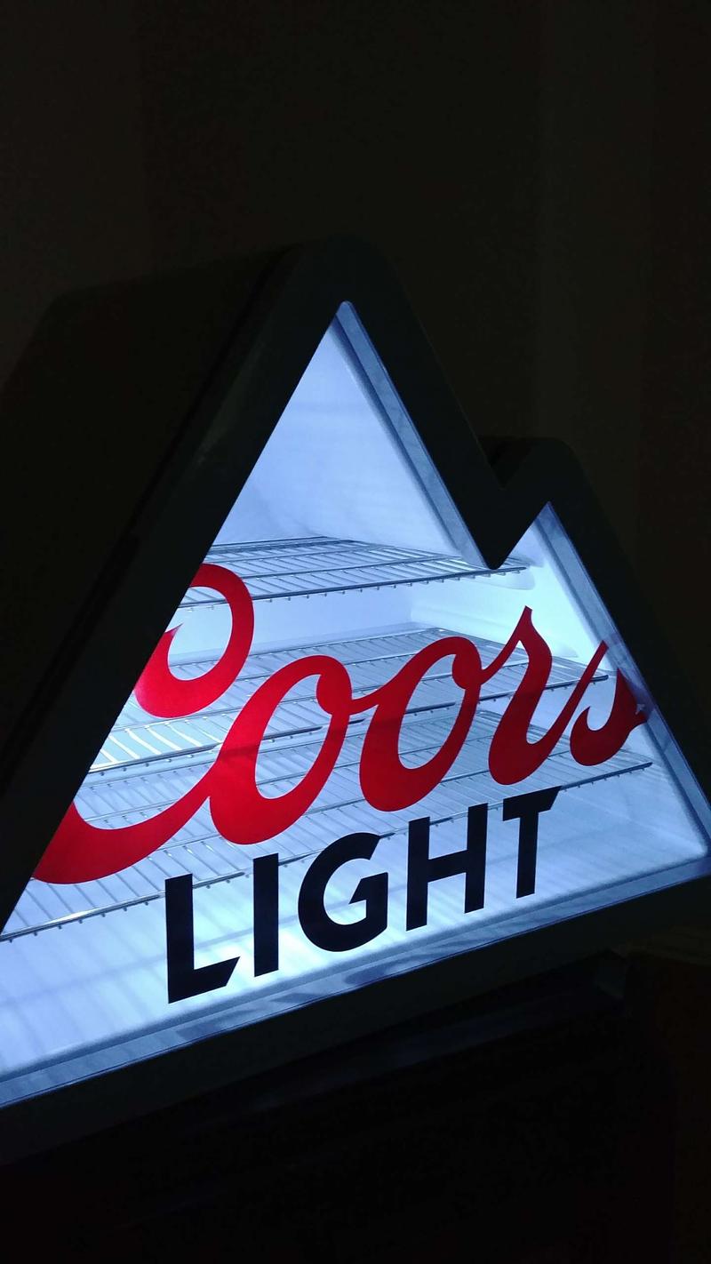 coors beer fridge