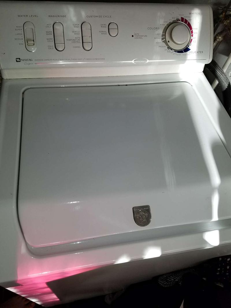 Stainless Maytag Ensignia Oversize Capacity Plus & Super Electric