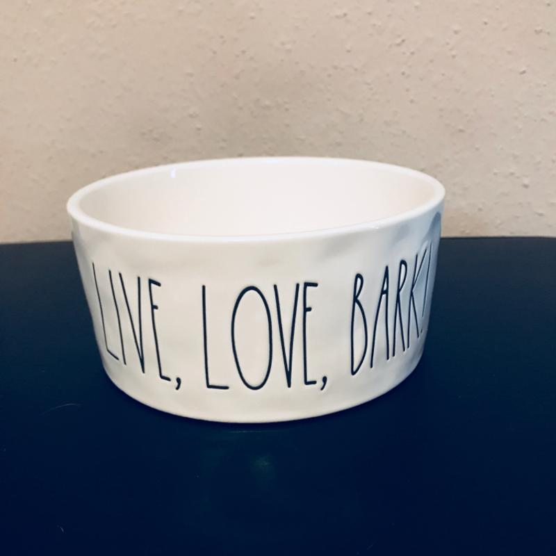 rae dunn live love bark bowl