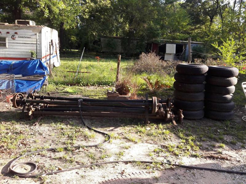 Double wide mobile home axles and tires for sale in Cleveland, TX 5miles Buy and Sell