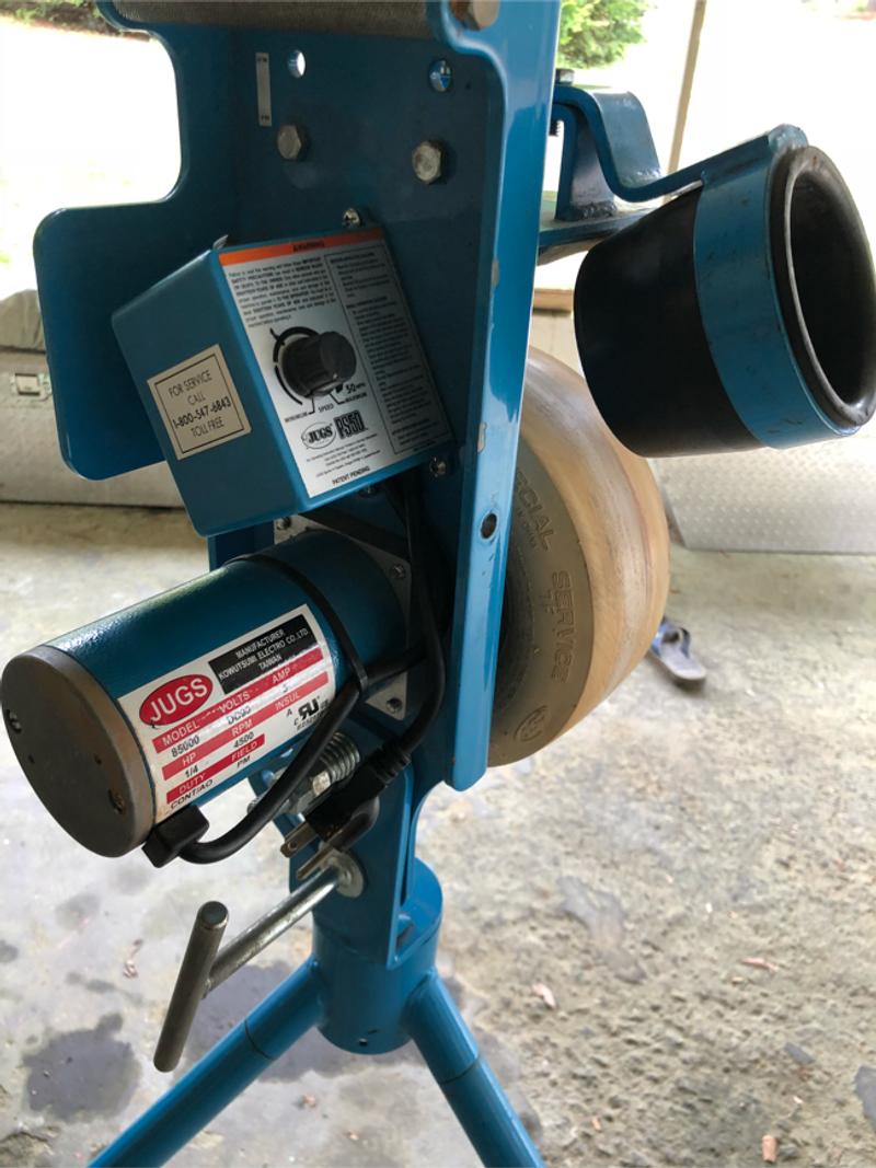 I have a Jugs PS50 pitching machine. PS stands for perfect strike. I bought this for sale in