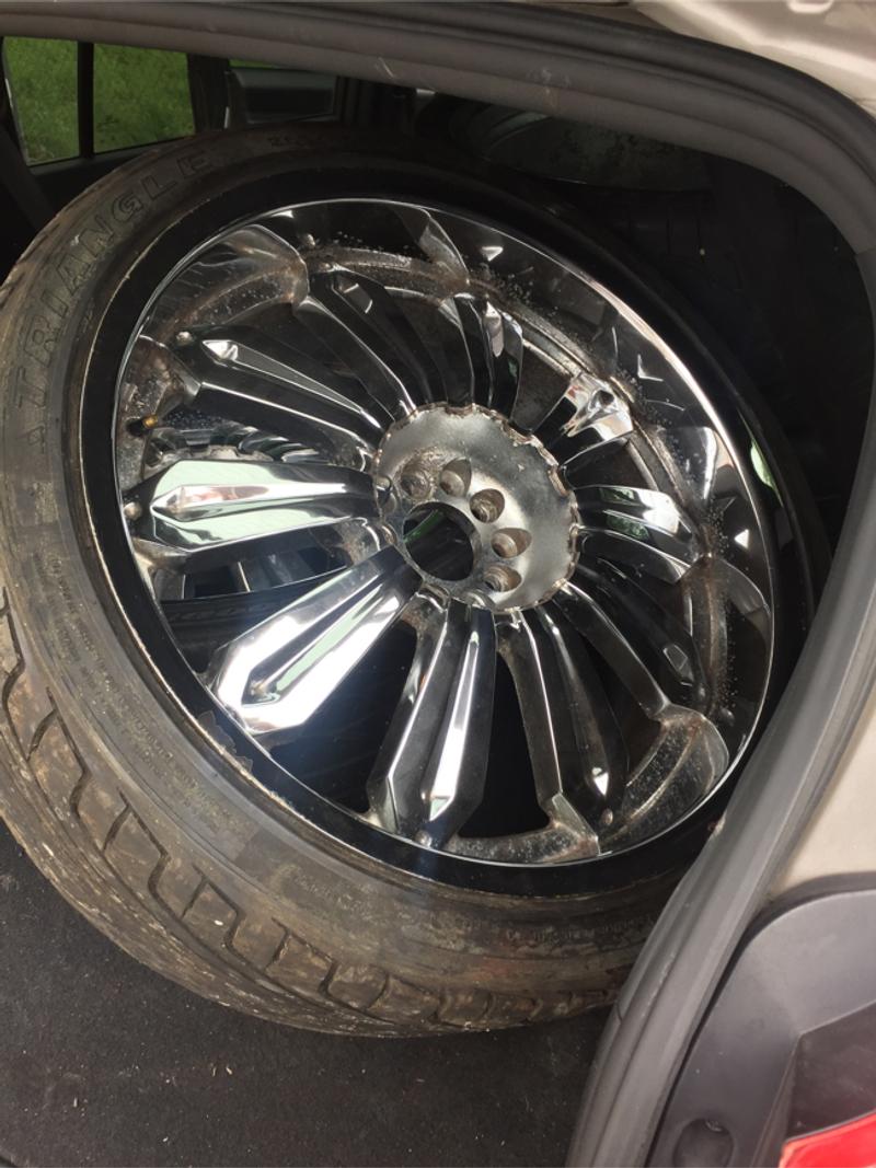 22 chrome rims and tires for sale or trade for 20 rims for sale in