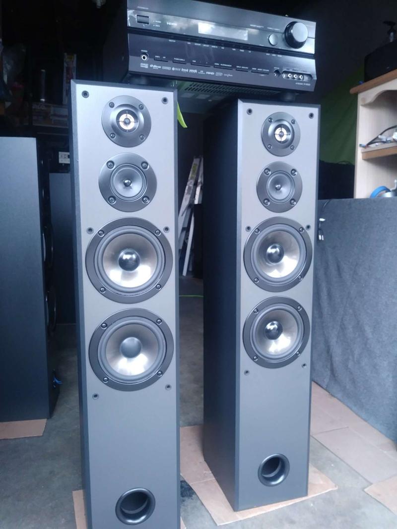 SONY SPEAKERS FLOOR SSMF515 200 WATTS POWER 4way ONKYO RECEIVER TX