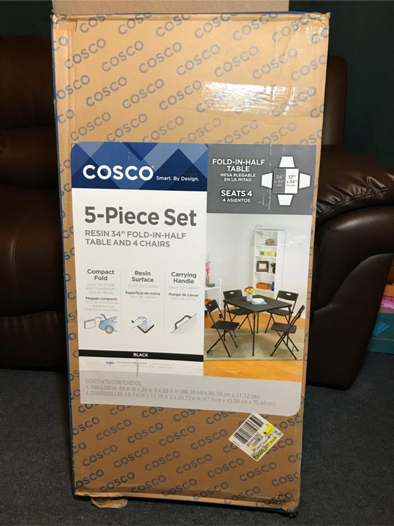 Cosco 5Piece Folding Table And Chair Set for sale in Los Angeles, CA