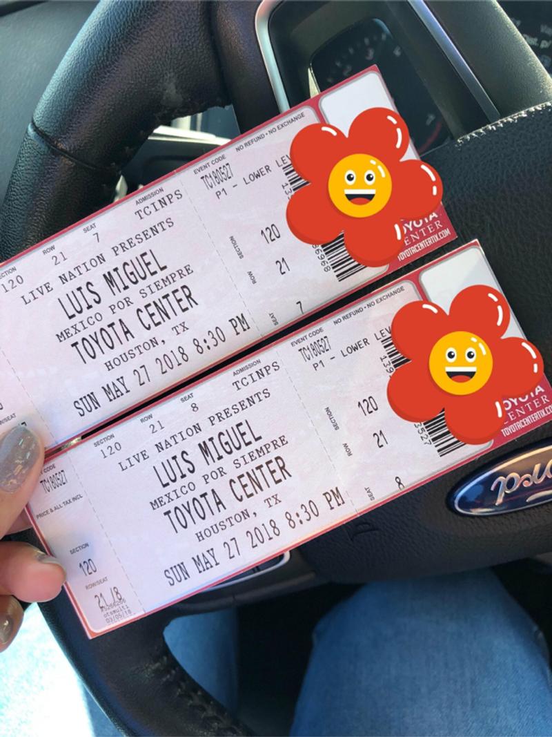 Luis Miguel tickets 300 cada uno for sale in Houston, TX 5miles Buy