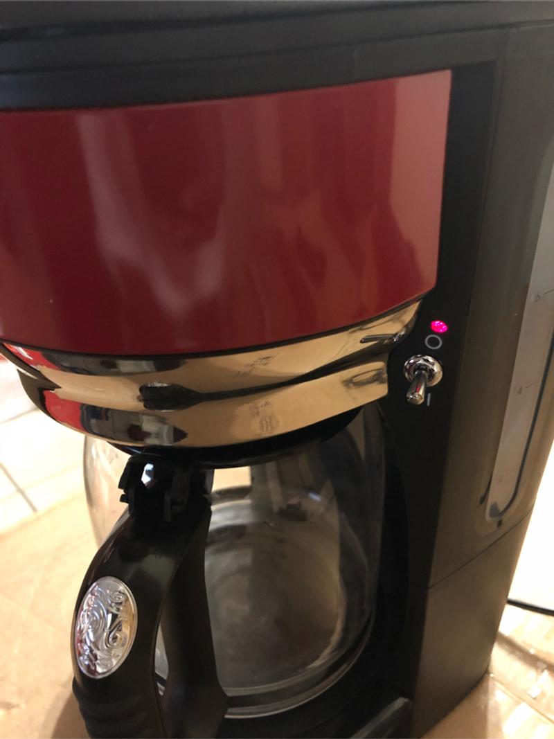Russell Hobbs Retro Style 8Cup Coffeemaker, Red & Stainless Steel
