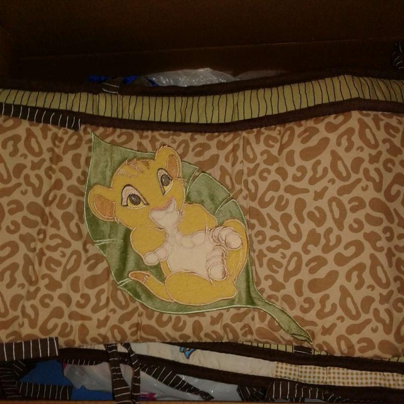 lion king crib bumper