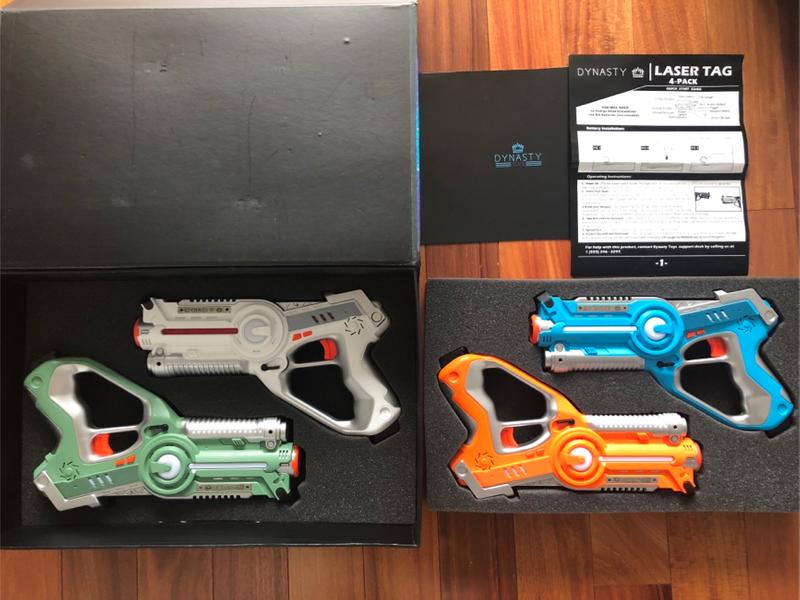 Dynasty Toys Laser Tag Set Toys w/Carrying Case (4 players) for sale in