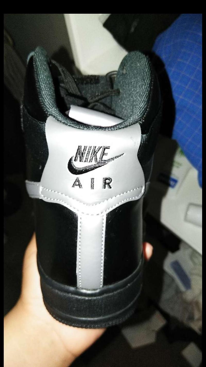 shiny black air force 1