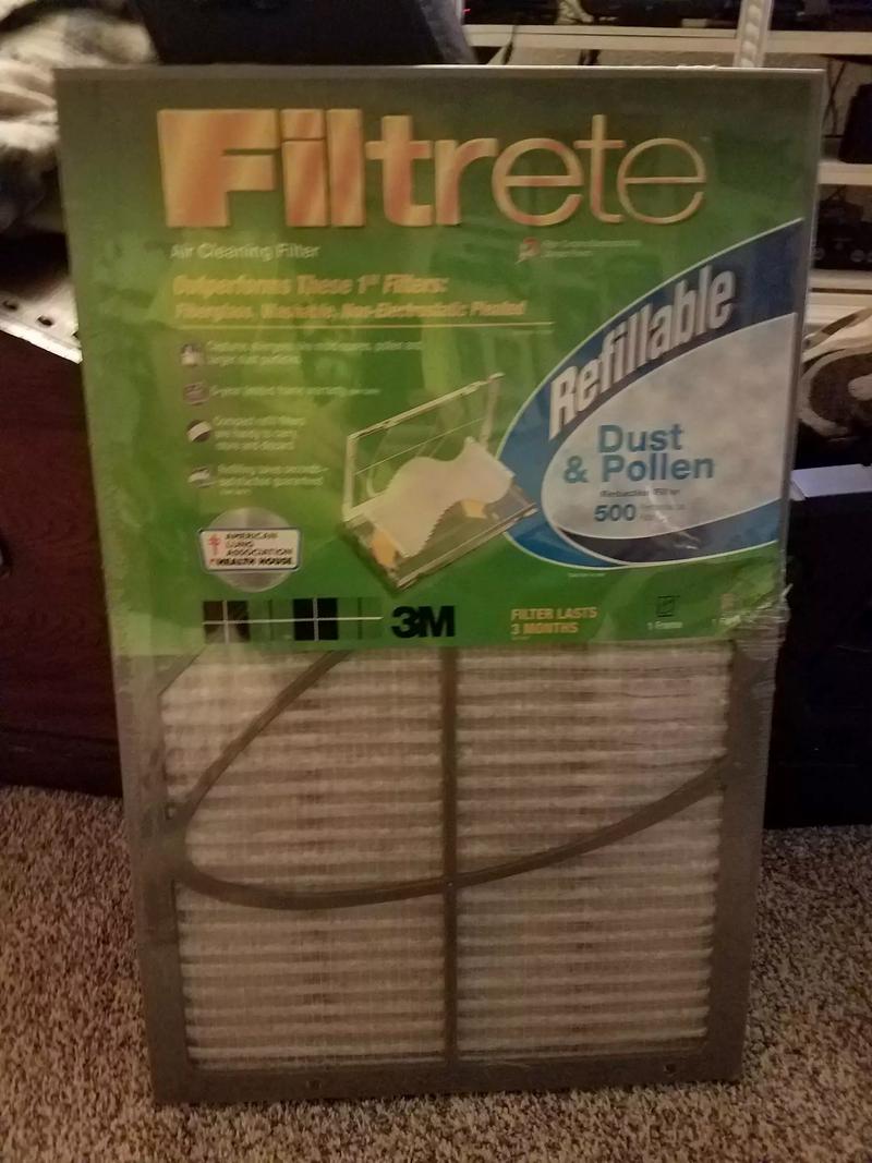 Filtrete 3M, 16x25x1, refillable air filter. 6 available, 10 each for