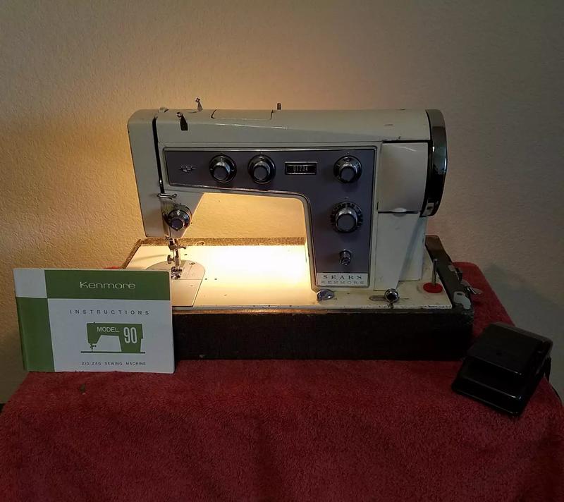Vintage 1960 HD Kenmore Model 90 158.904 ZigZag Sewing Machine