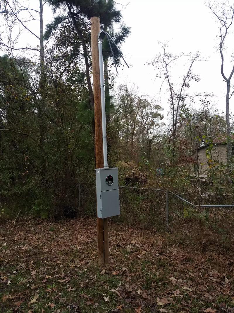 Utility pole with breaker box for sale in New Caney, TX 5miles Buy