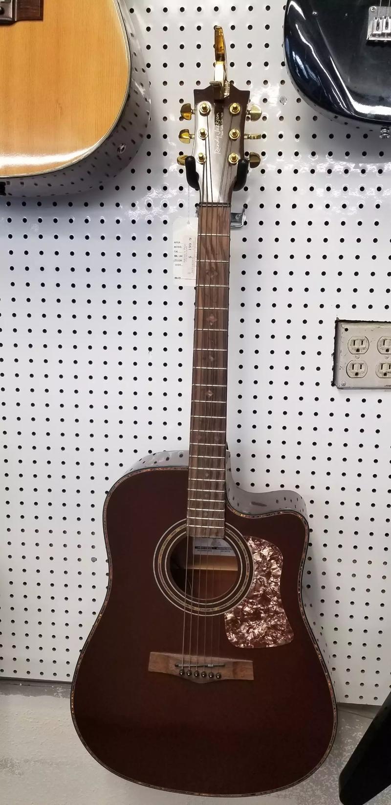 Limited Edition Randy Jackson Acoustic/Electric Guitar for sale in Red