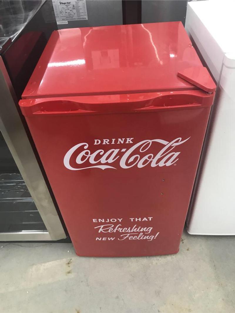 Nostalgia CocaCola 3.2 cu. ft. Mini Fridge in Red for sale in Houston