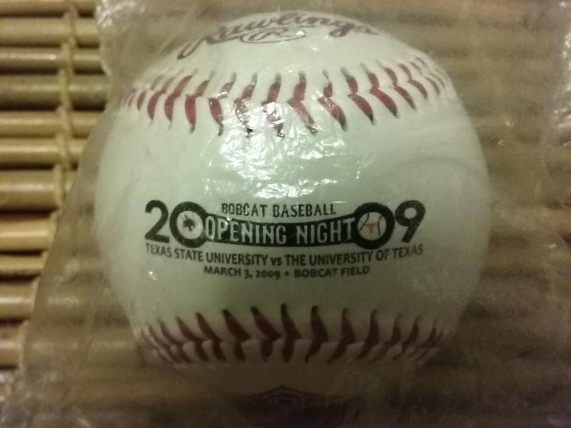 Photo 2009 Opening Night NEW Baseball Texas State University Bobcats vs. University of Texas Longhorns