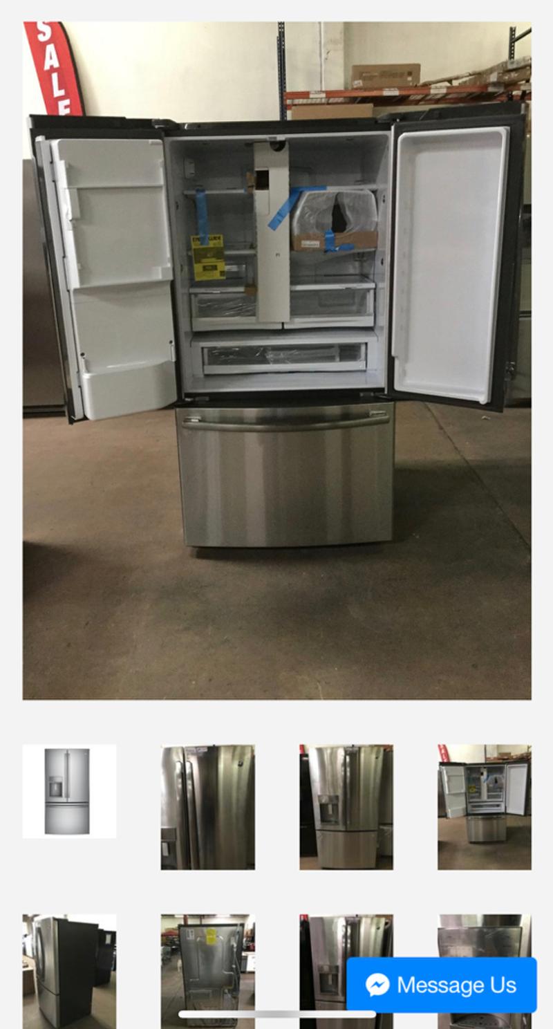 GE PFE28KSKSS 36 In Profile 27.8 cu. ft. French Door Refrigerator in