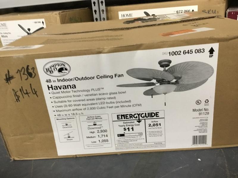 Hampton Bay Havana 48 In Led Indoor Outdoor Cappuccino Ceiling Fan With Light K For Dallas Tx 5miles And Hampton Bay Havana 48 In Led Indoor, Havana 48 In Led Indoor Outdoor Cappuccino Ceiling Fan With Light Kit