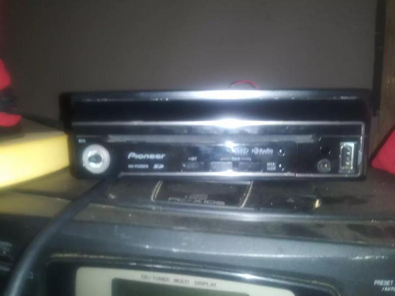 Pioneer dvd 7inch pop out screen with Bluetooth. It's a car stereo for