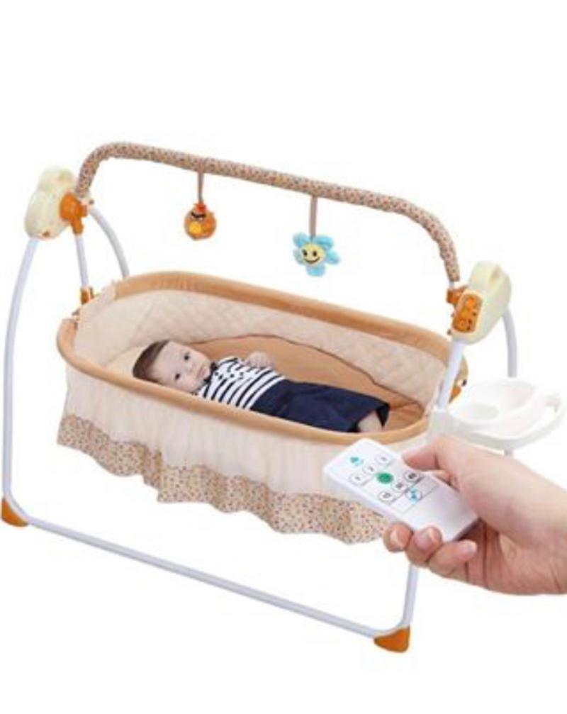Baby Cradle Swing, Automatic Baby Swing Crib for Baby Boy and