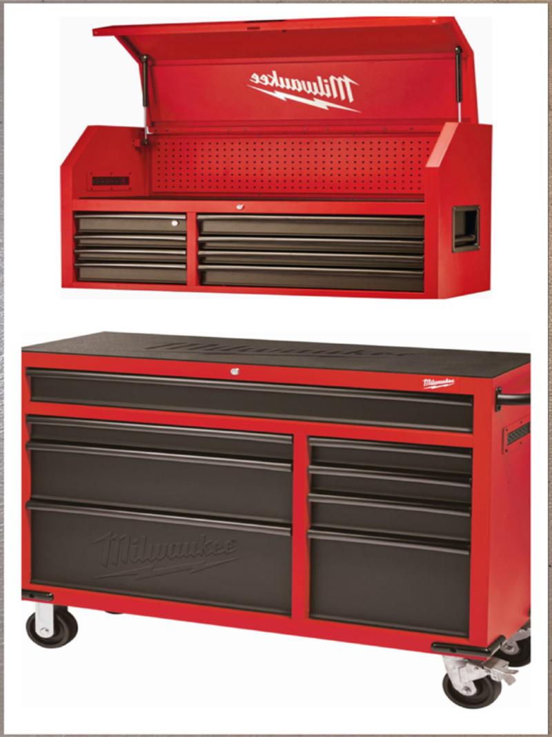 New Milwaukee 46in. 16Drawer Steel Storage Top Chest