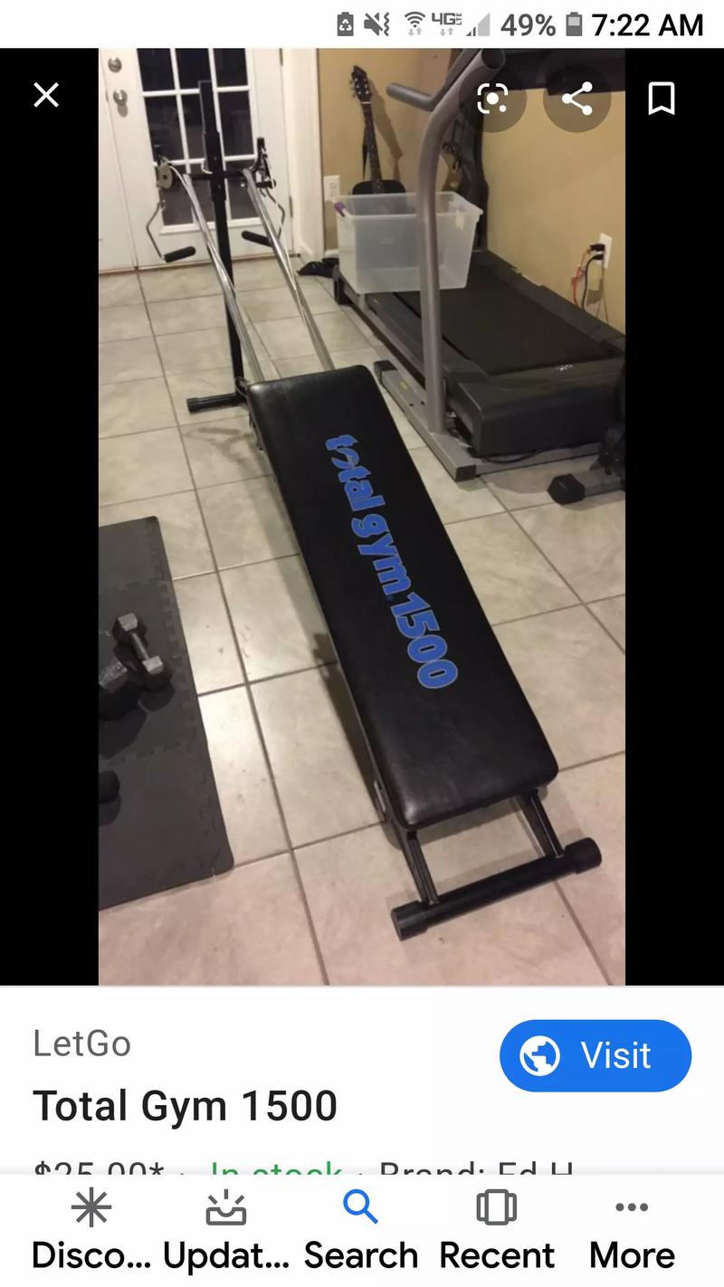 Total Gym 1500 for sale in Irving, TX 5miles Buy and Sell