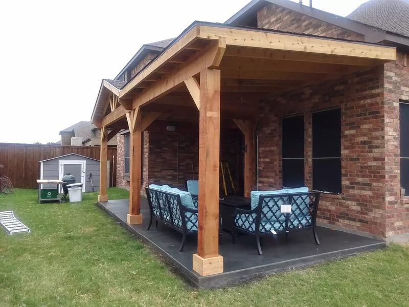 CUSTOM BUILT CEDAR PATIO COVERS for sale in Arlington, TX 5miles Buy