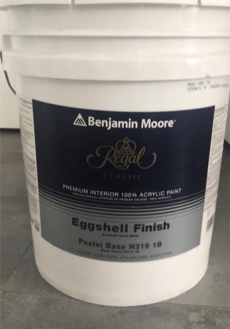 5 gallon Bucket of white Benjamin Moore paint for sale in Eatontown, NJ