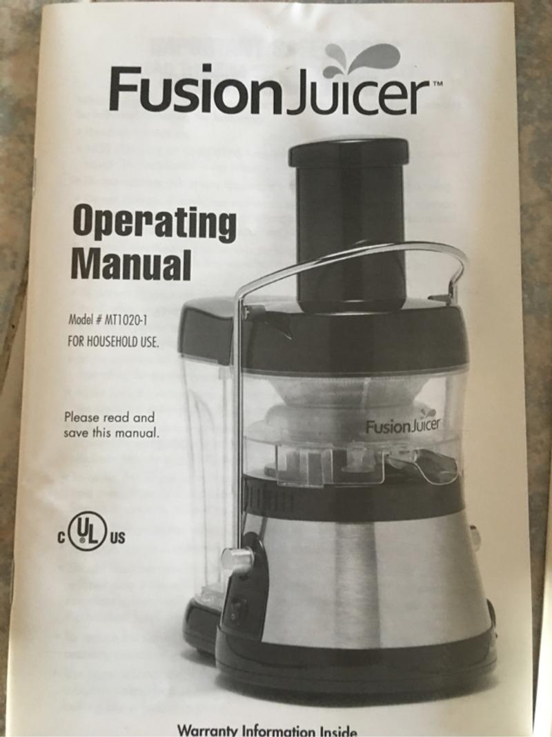 Fusion Juicer with booster model MT 10201 for sale in Cocoa, FL
