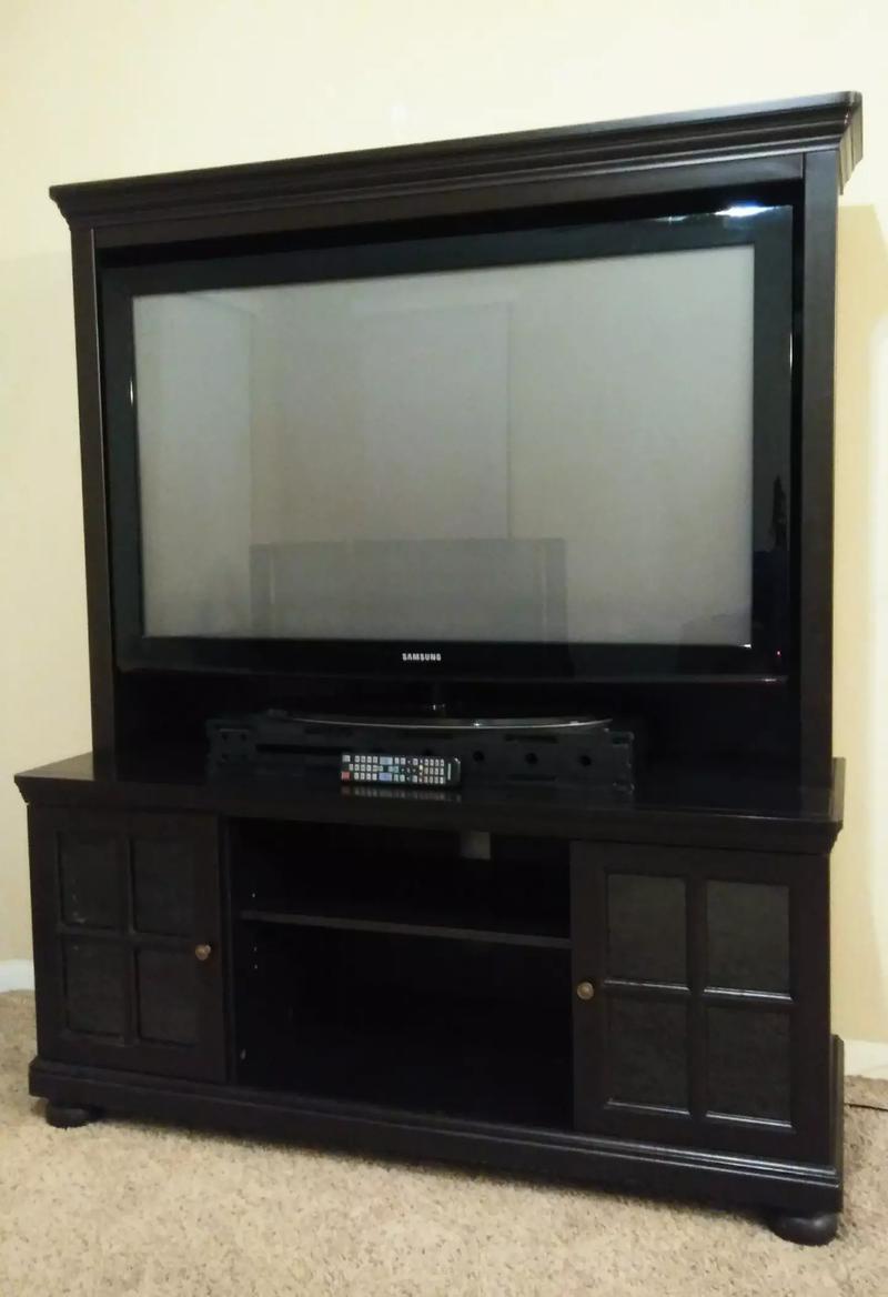 50" Samsung Plasma TV and Large Entertainment Center for sale in