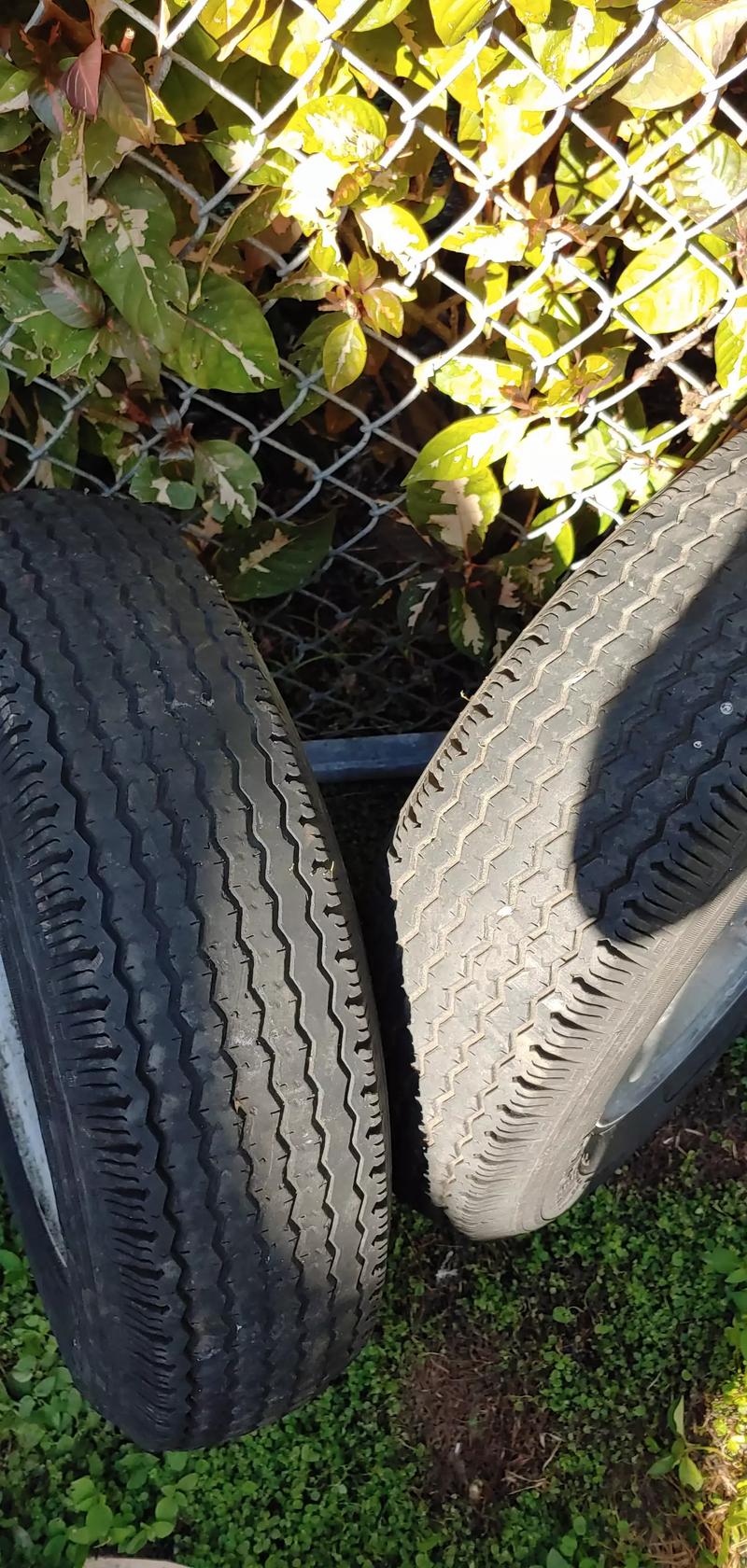 Trailer tires 13 inch rim. Used for sale in Homestead, FL 5miles Buy and Sell