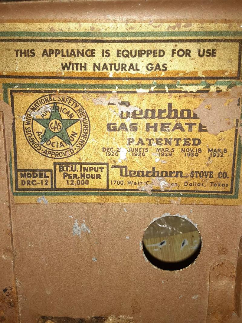 Vintage Dearborn gas heater for sale in Baton Rouge, LA 5miles Buy