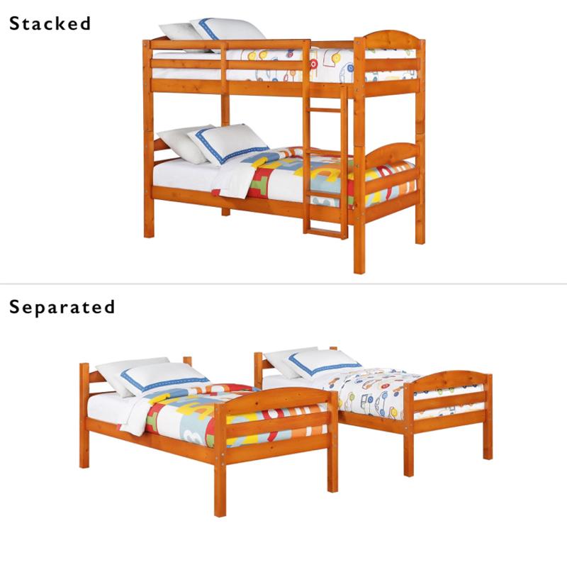 Twin over Twin Bunk Bed with Mattresses for sale in Dallas, TX 5miles