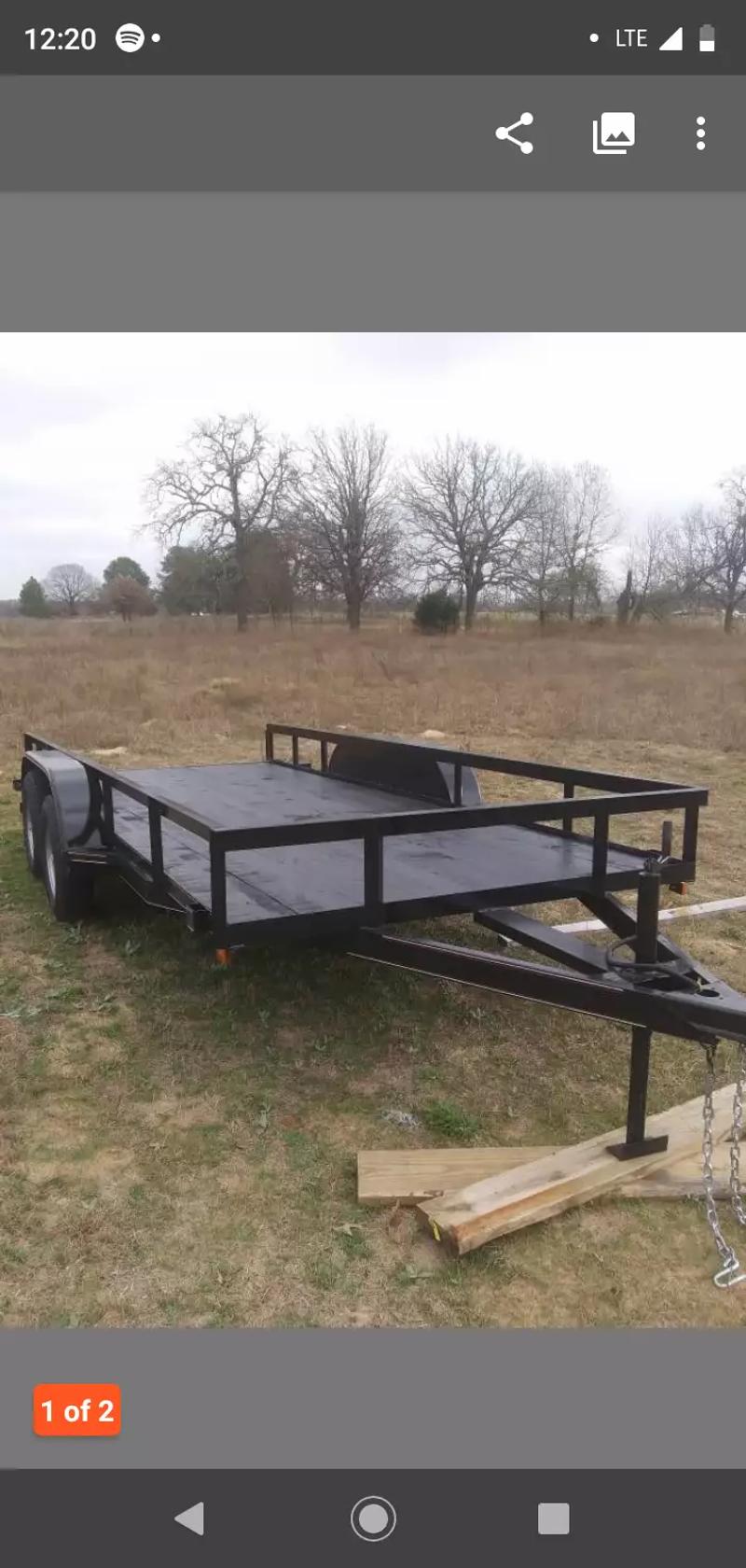 16 ft flatbed trailer for sale in Dallas, TX 5miles Buy and Sell
