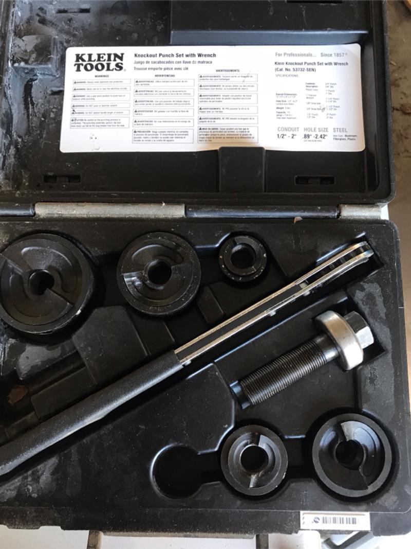 Klein Tools Knockout Punch Set with Wrench for sale in Celina, TX
