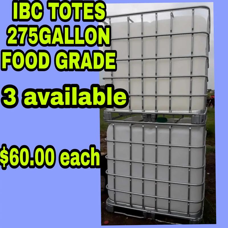 Ibc Totes food grade for sale in Joshua, TX 5miles Buy and Sell