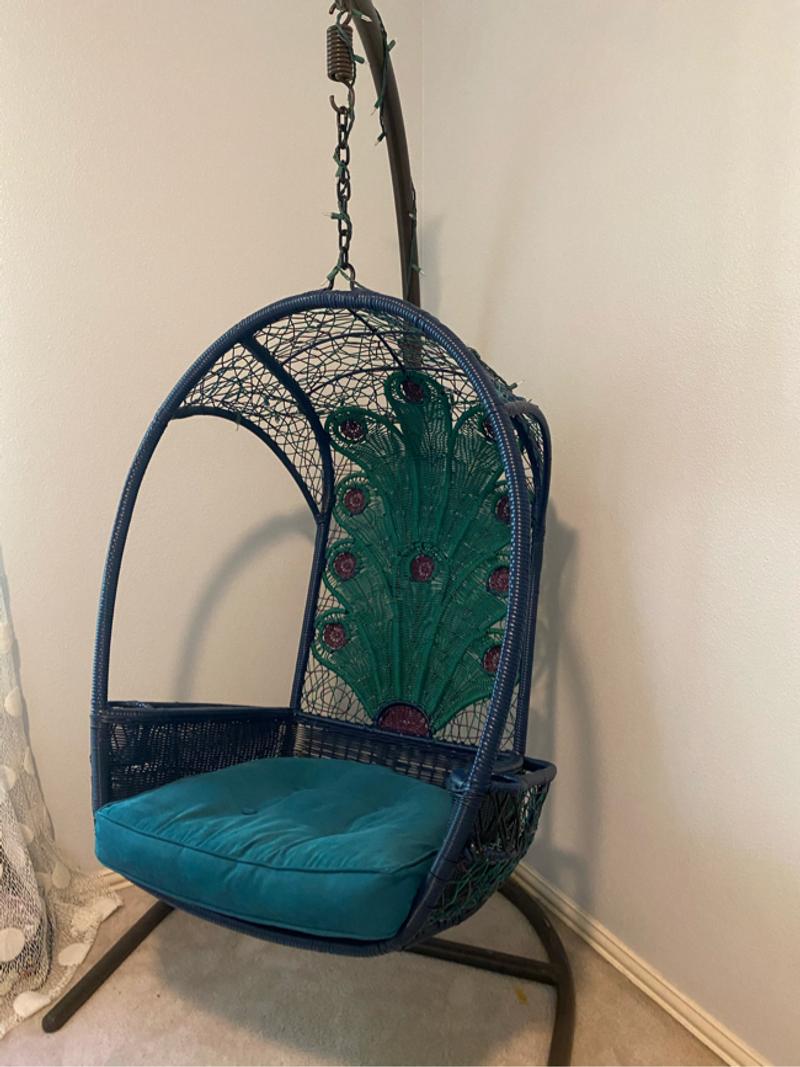 Pier1 Swingasan Peacock Hanging Chair for sale in Flower Mound, TX