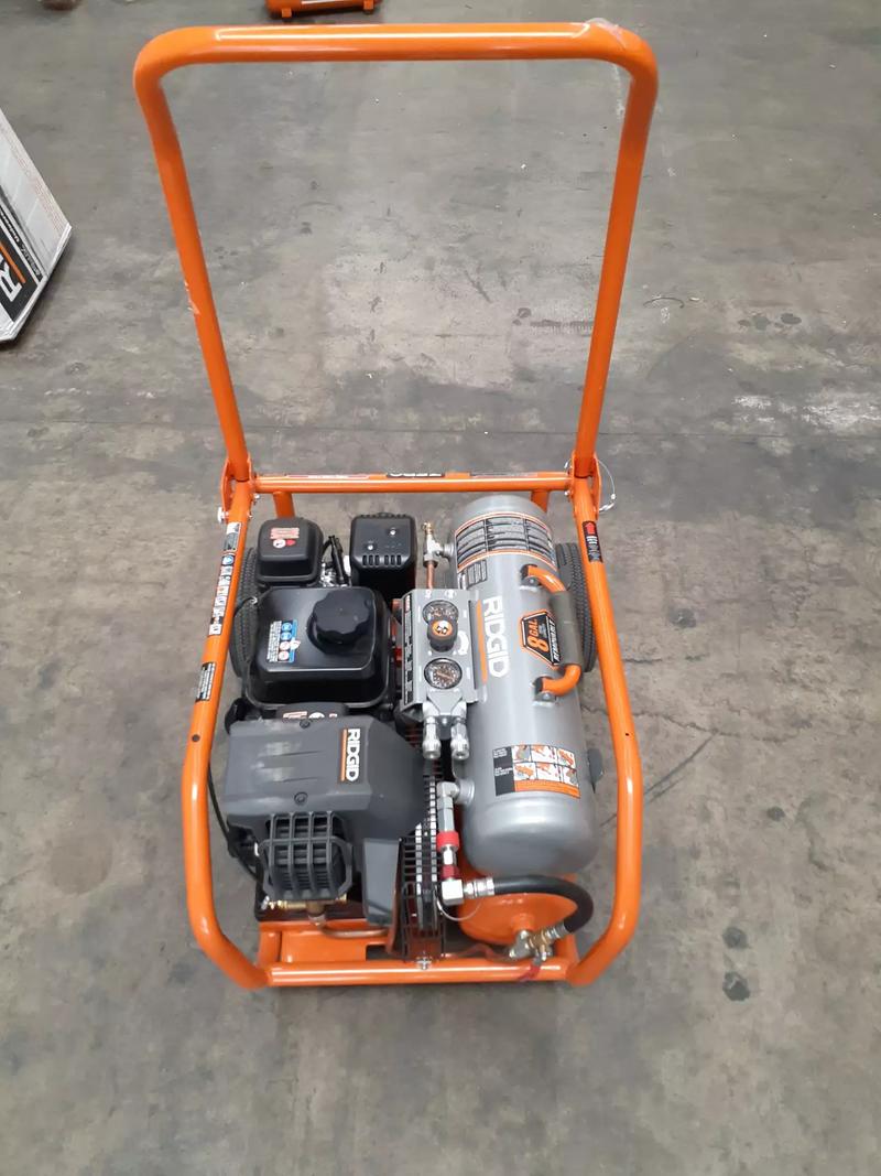 RIDGID 8 Gal. Portable Gas Power Zero Gravity Air Compressor for sale