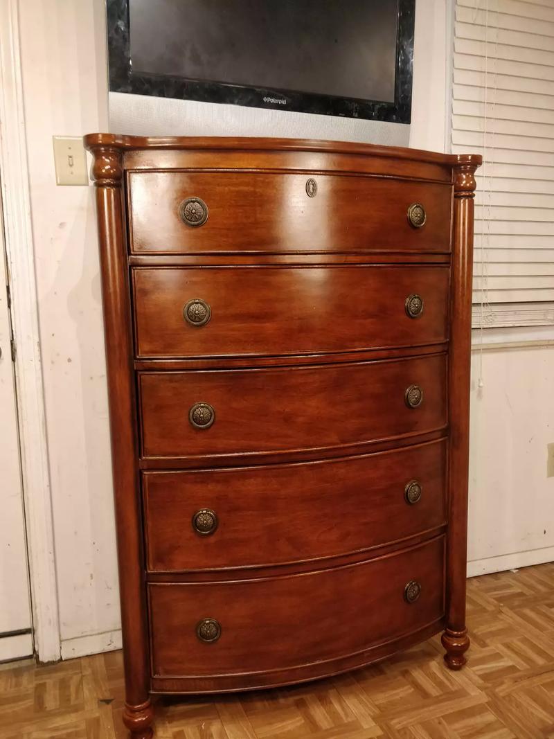 Like new modern wooden DAVIS INT'L chest dresser with big drawers in