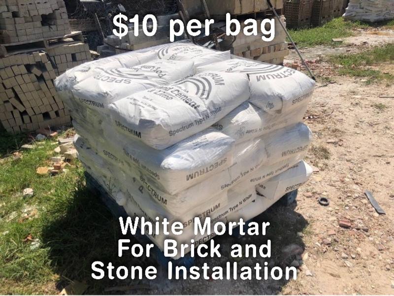 White Masonry Mortar Cement 10 per bag Cemento Mezcla Blanca for