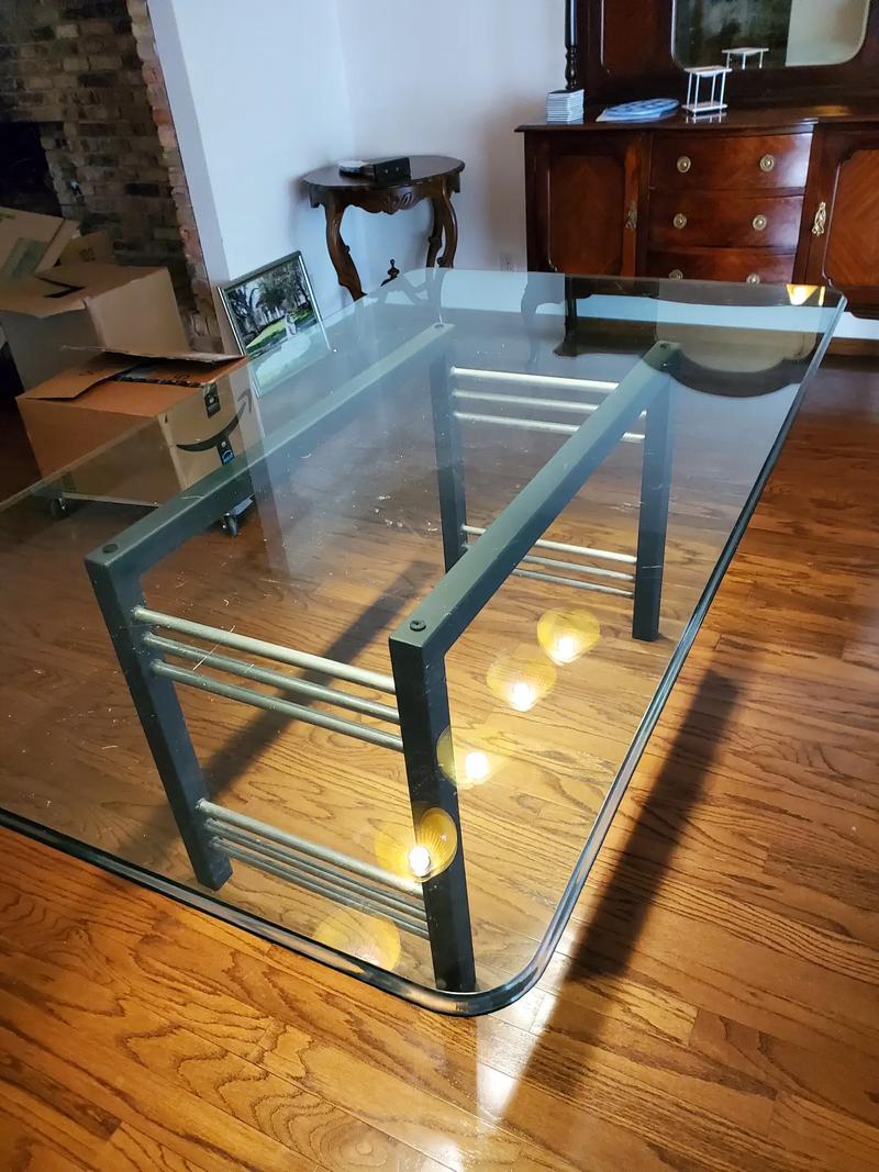 4' x 6' glass top custom table for sale in Dallas, TX 5miles Buy and