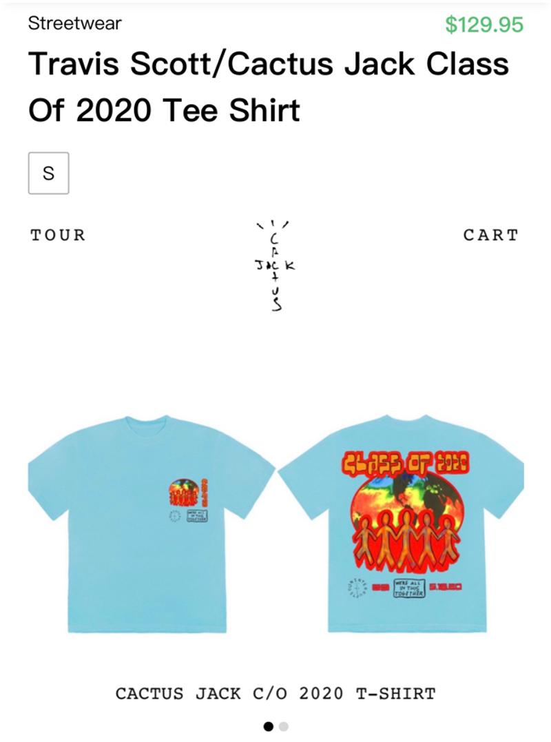 Travis scott shirt class of 2020 Clearance