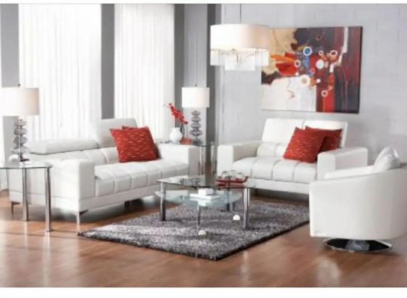 Sofia Vergara Sybella OffWhite sofa and loveseat for sale in Dallas