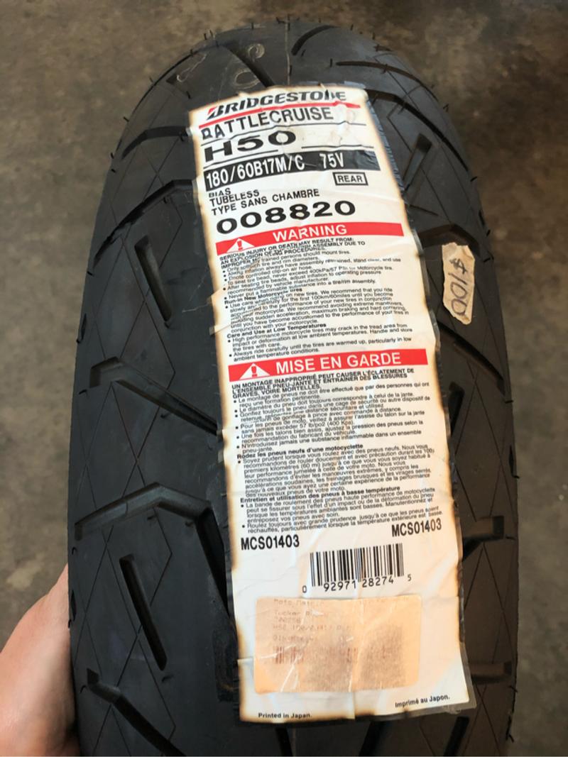 Bridgestone Battlecruise Motorcycle Tire 180/6017 for sale in Burleson