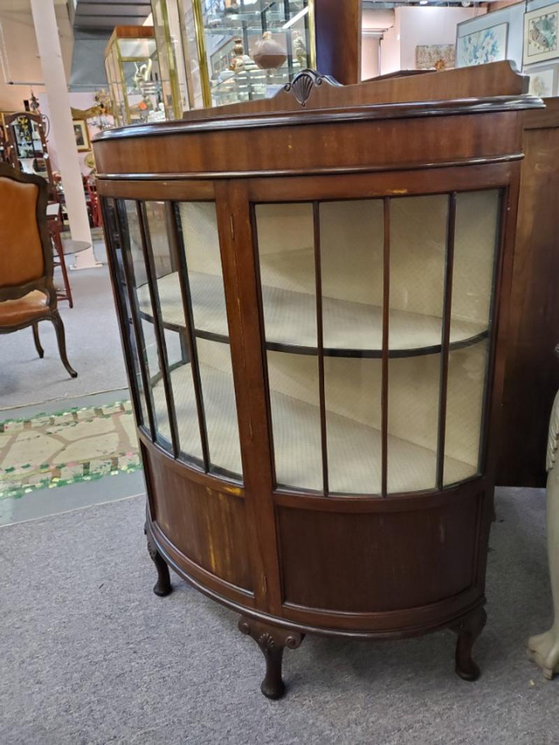 Antique Mahogany Curio / Display for sale in Houston