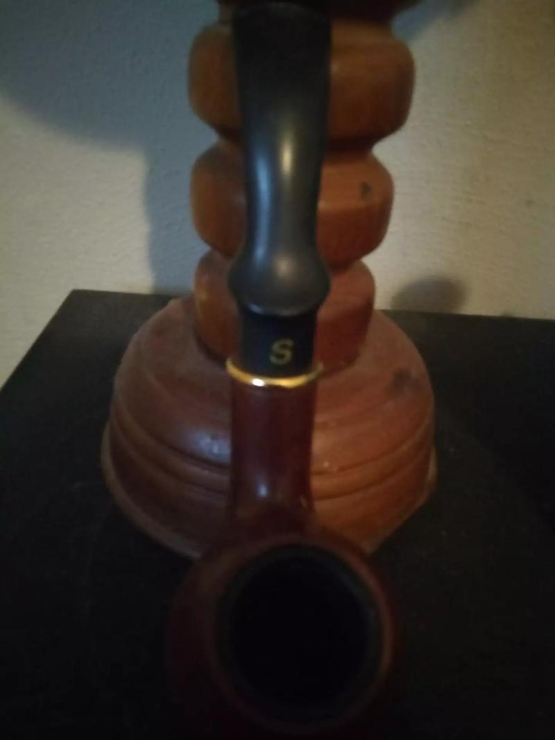 Old fashioned pipe with the letter S on the front for sale in Saint