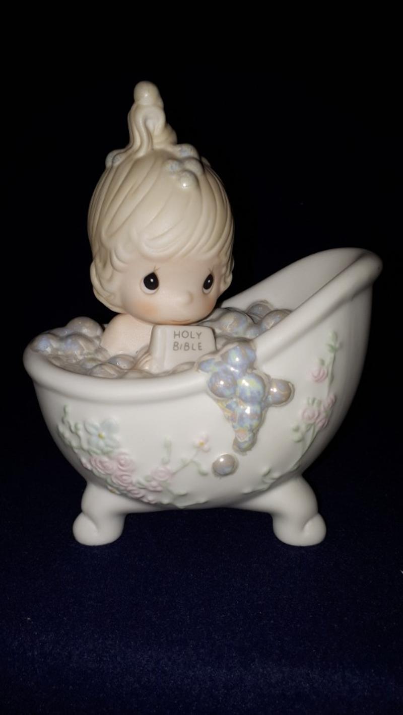 Precious Moments 100277 /"He Cleansed My Soul/" 1985 No Box