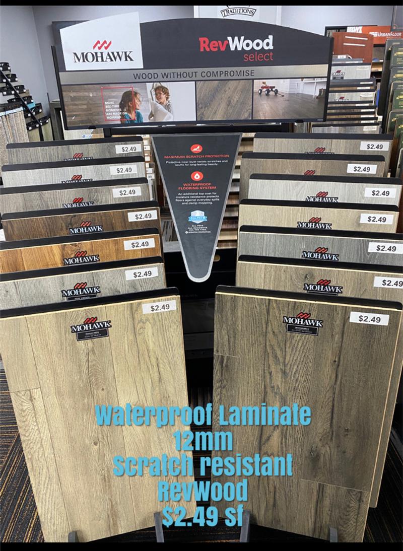 REVwood mohawk waterproof flooring laminate wood 2.49 for sale in