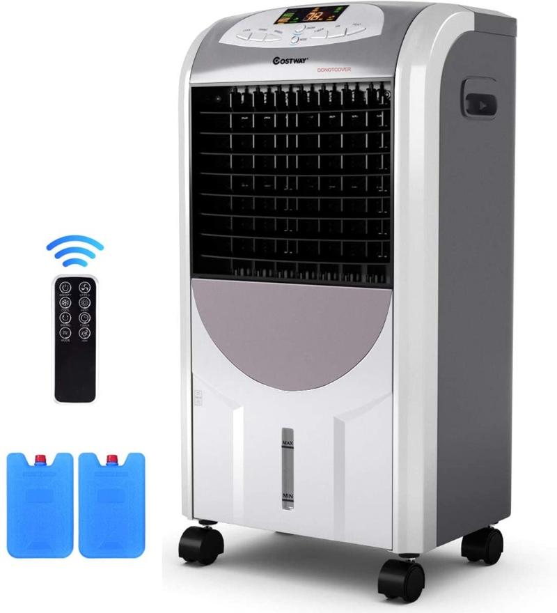Fan Portable COSTWAY 3-in-1 Evaporative Air Cooler, Quiet Personal